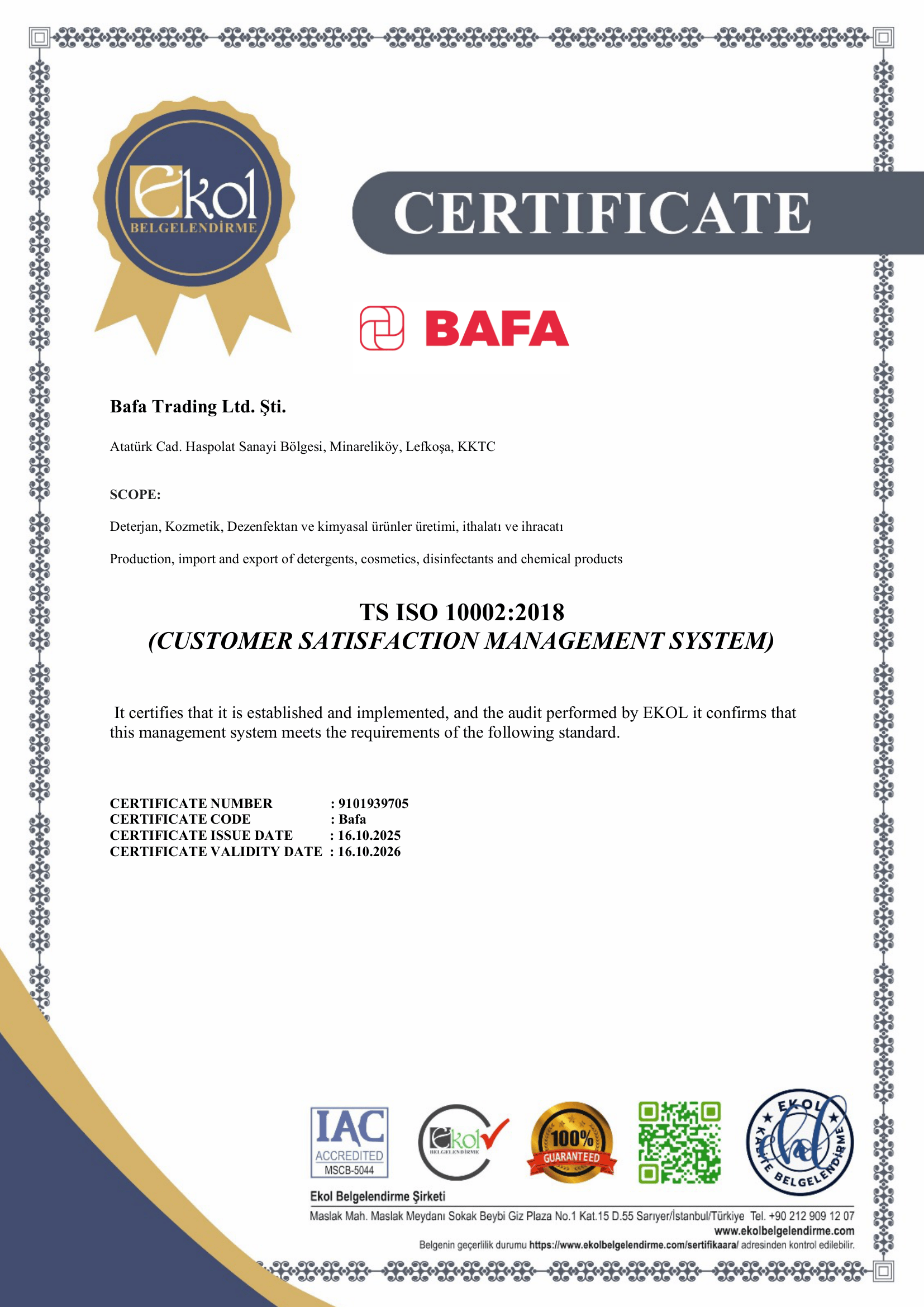 TS ISO 10002:2018