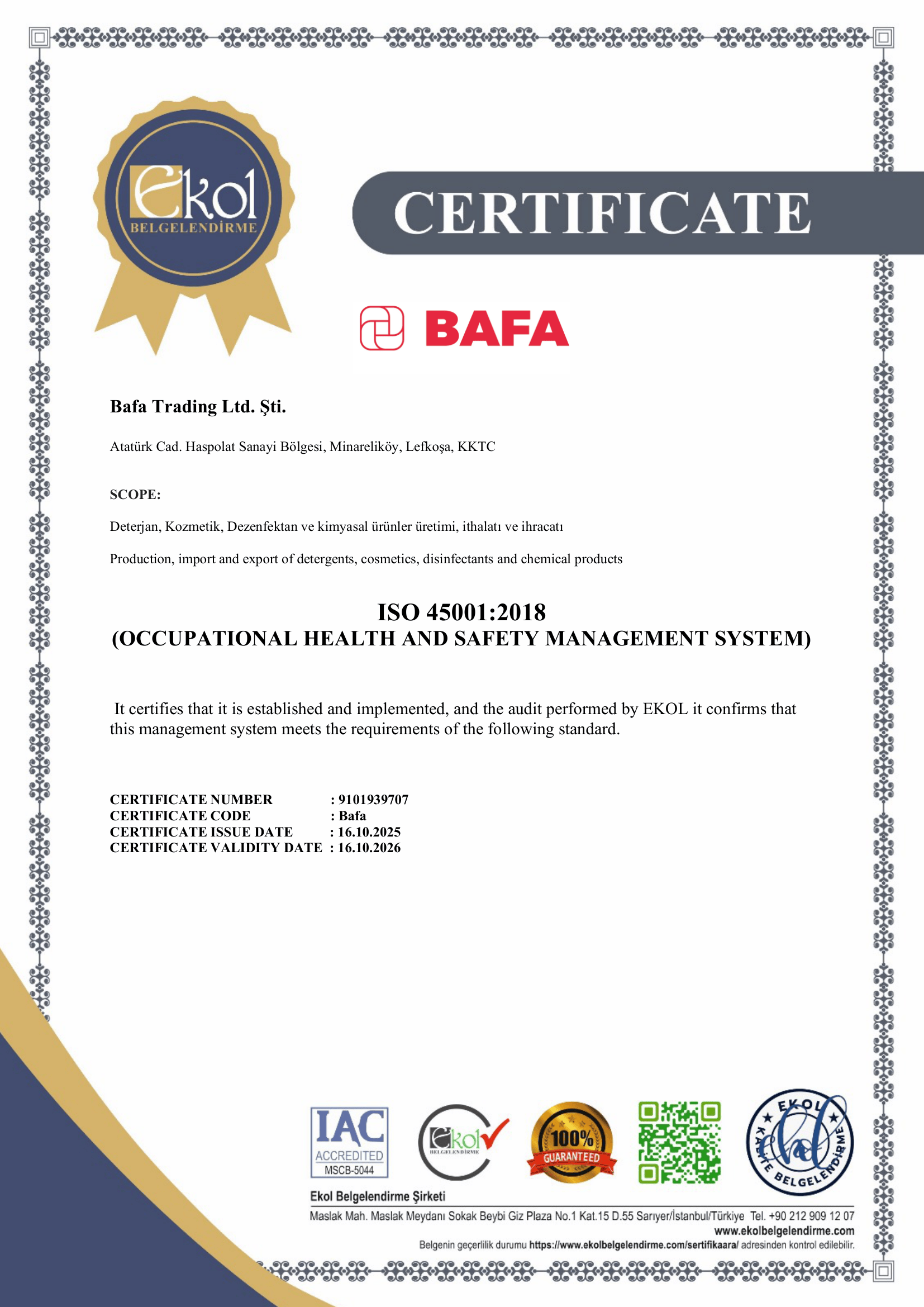 ISO 45001:2018