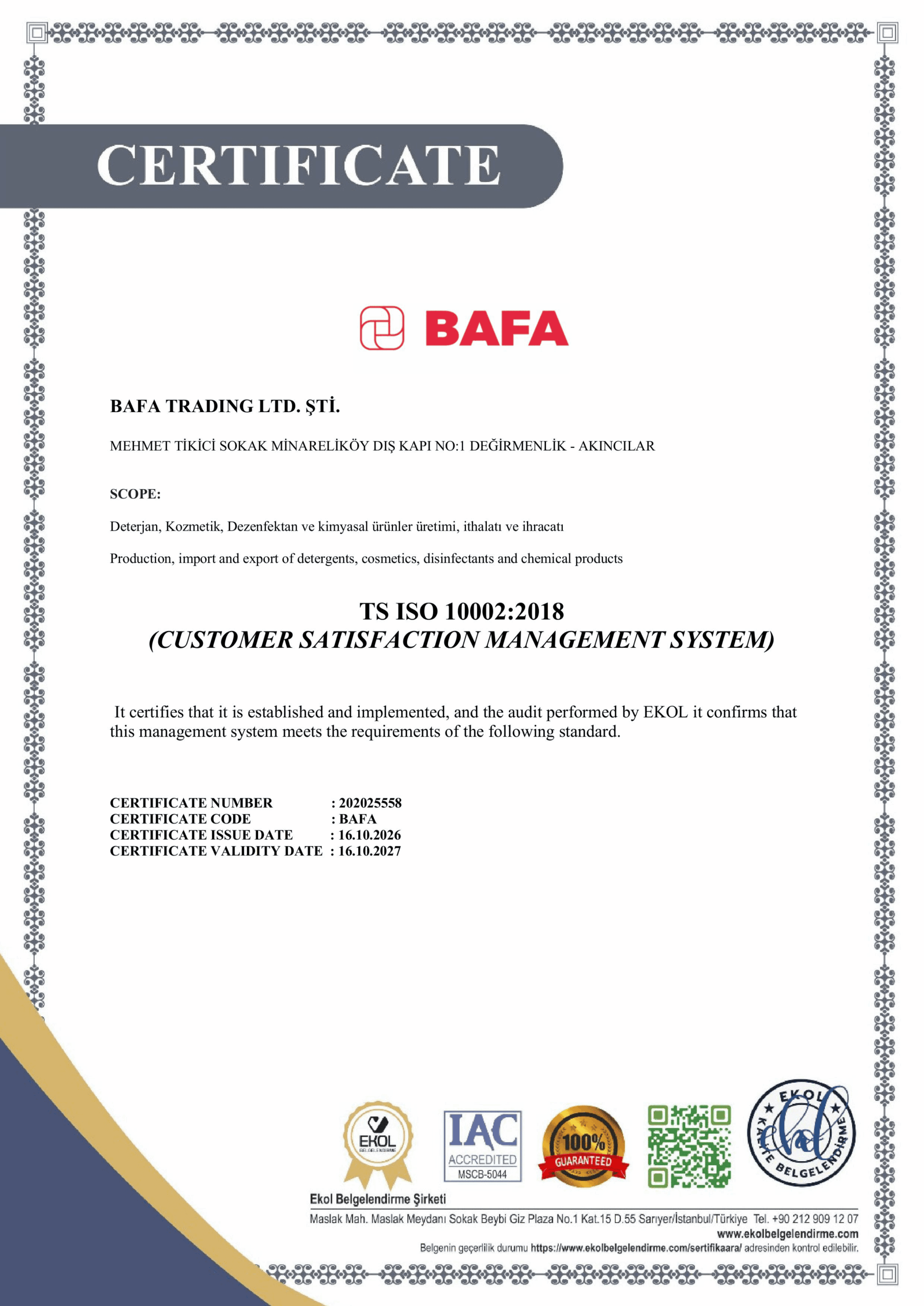 TS ISO 10002:2018
